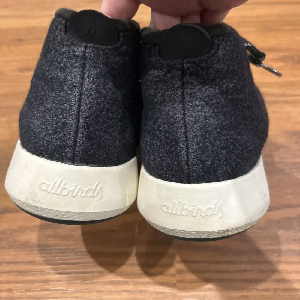 Allbirds Wool Runner Up Mizzle Charcoal Gray High Top Sneaker Shoes WRUM Mens 12 - Picture 6 of 11